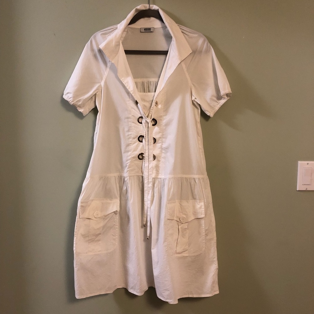 *FLASH SALE* Breezy Moschino Cheap and Chic lace up shirt dress